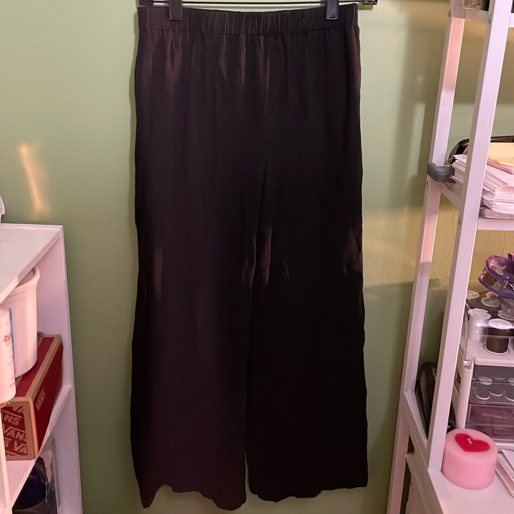 Tazga black linen pants